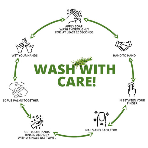 Liquid Hand Wash, Tea Tree & Rosemary - 16.9 fl oz | WBM CARE